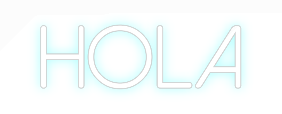Neon personalizado: Hola