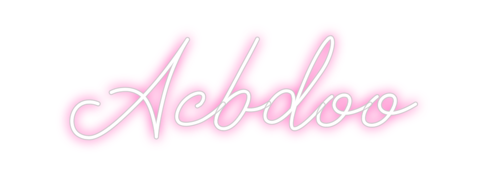 Neon personalizado: Acbdoo