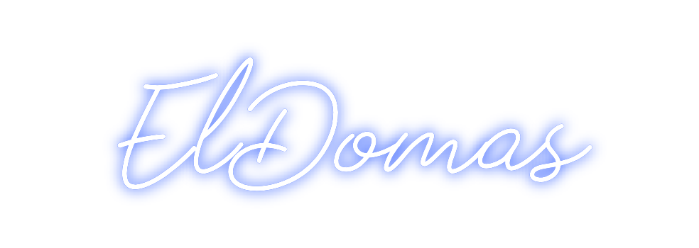 Neon personalizado: ElDomas