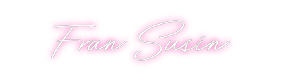 Neon personalizado: Fran Susín