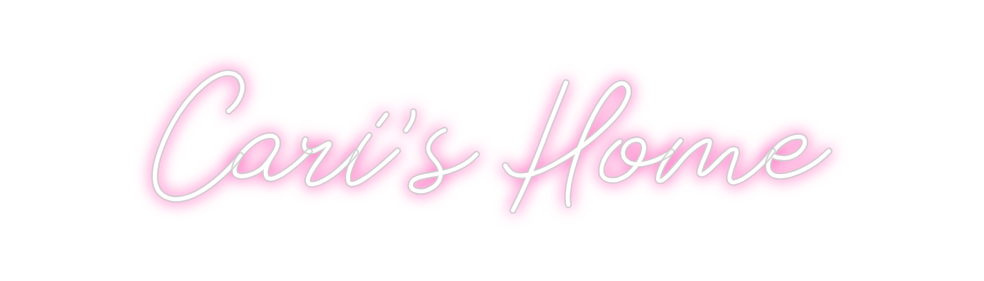 Neon personalizado: Cari's Home