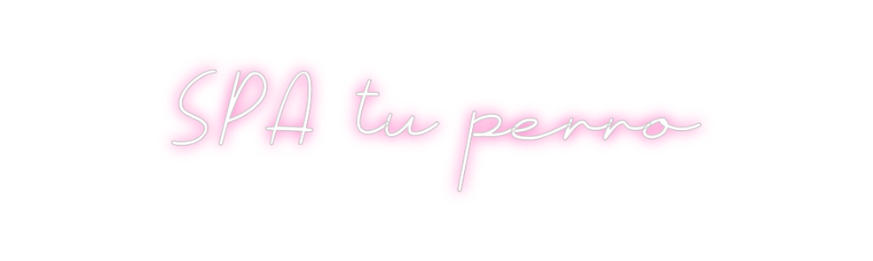 Neon personalizado: SPA tu perro
