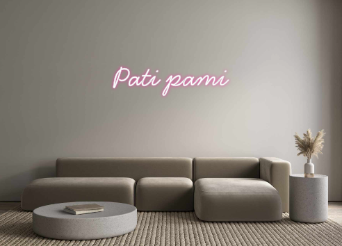 Neon personalizado: Pati pami
