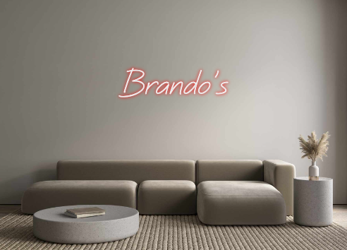 Neon personalizado: Brando's