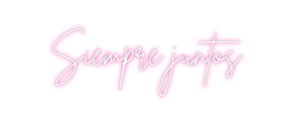 Neon personalizado: Siempre juntos