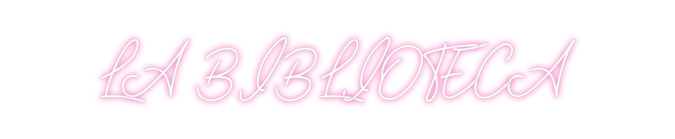 Neon personalizado: LA BIBLIOTECA