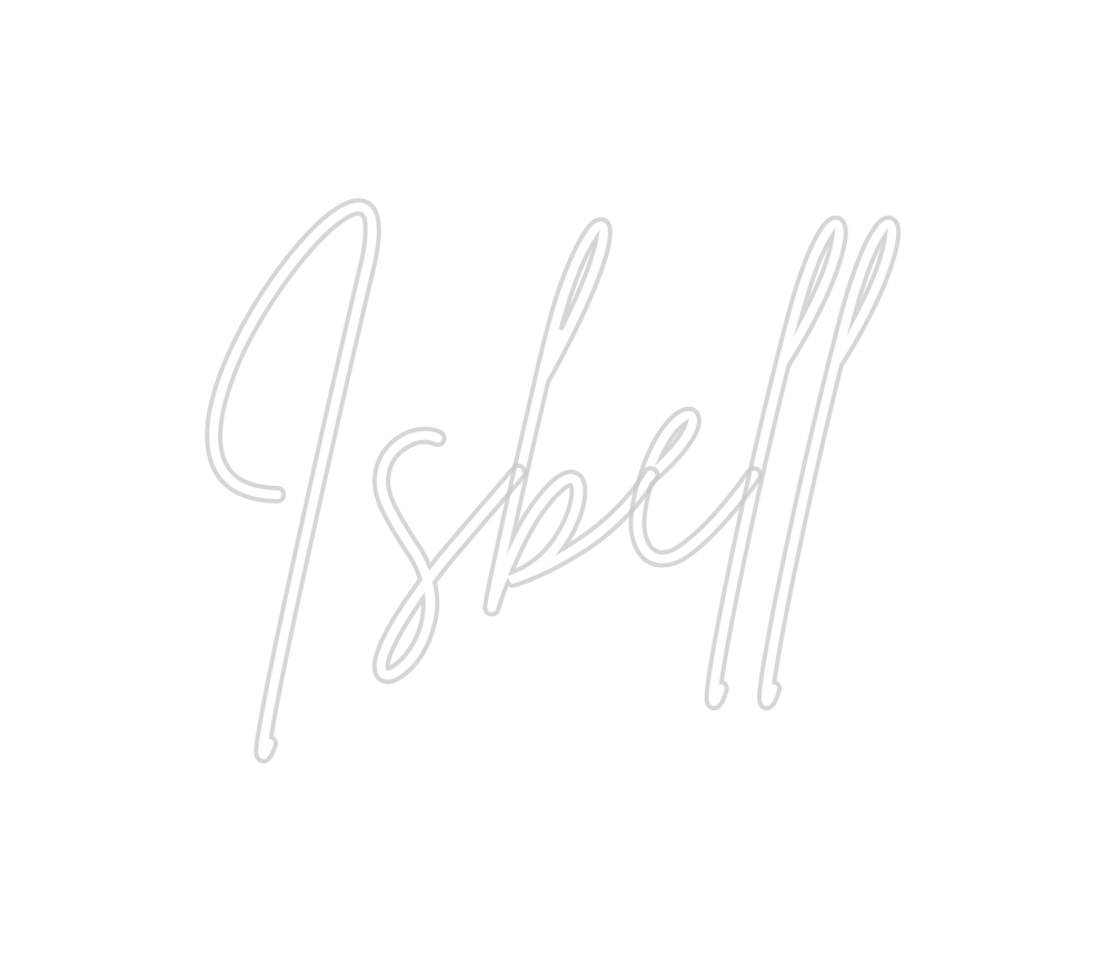 Neon personalizado: Isbell