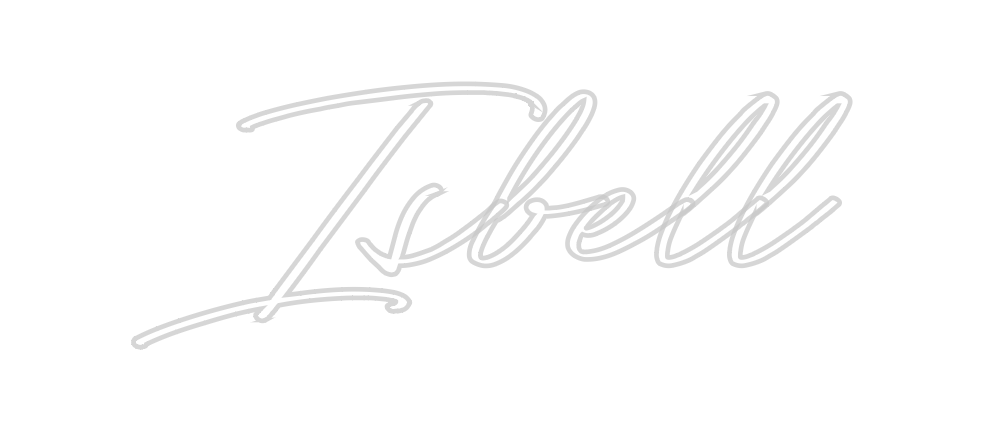 Neon personalizado: Isbell