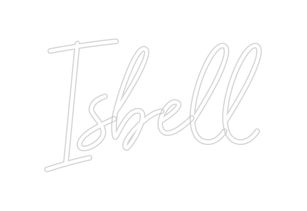 Neon personalizado: Isbell