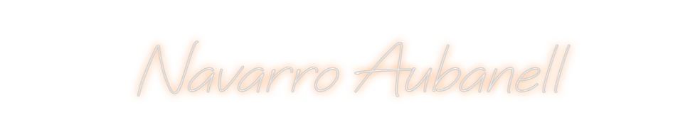 Neon personalizado: Navarro Auban...