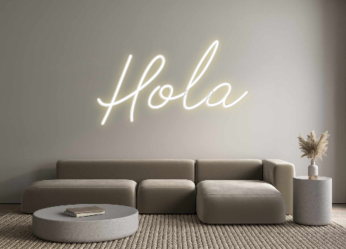 Neon personalizado: Hola