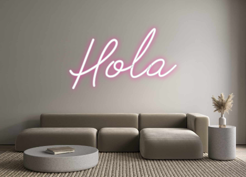 Neon personalizado: Hola