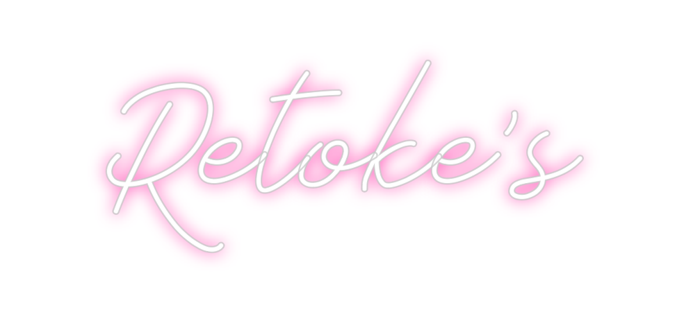 Neon personalizado: Retoke’s