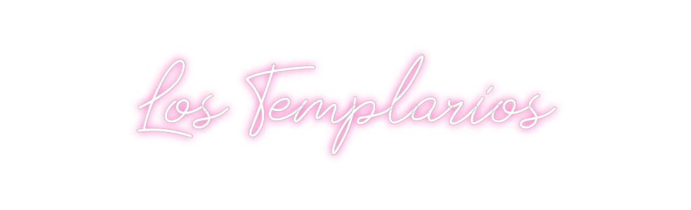 Neon personalizado: Los Templarios