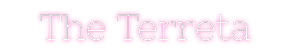 Neon personalizado: The Terreta