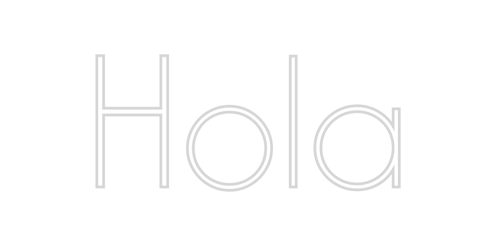 Neon personalizado: Hola