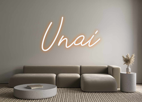 Neon personalizado: Unai