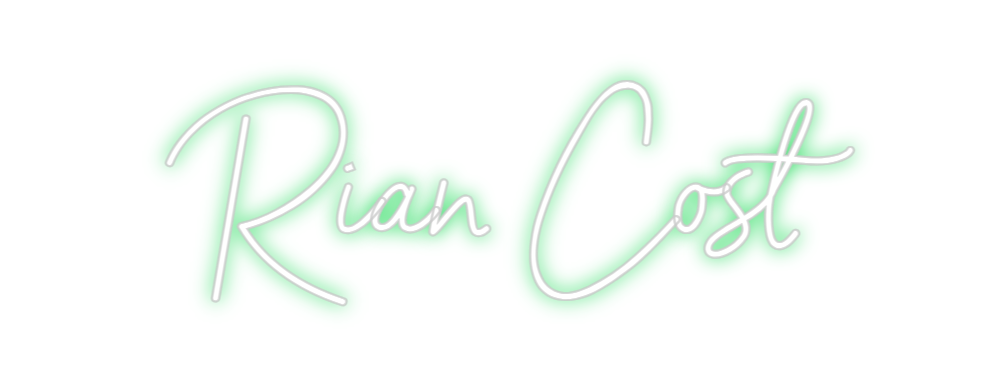 Neon personalizado: Rian Cost