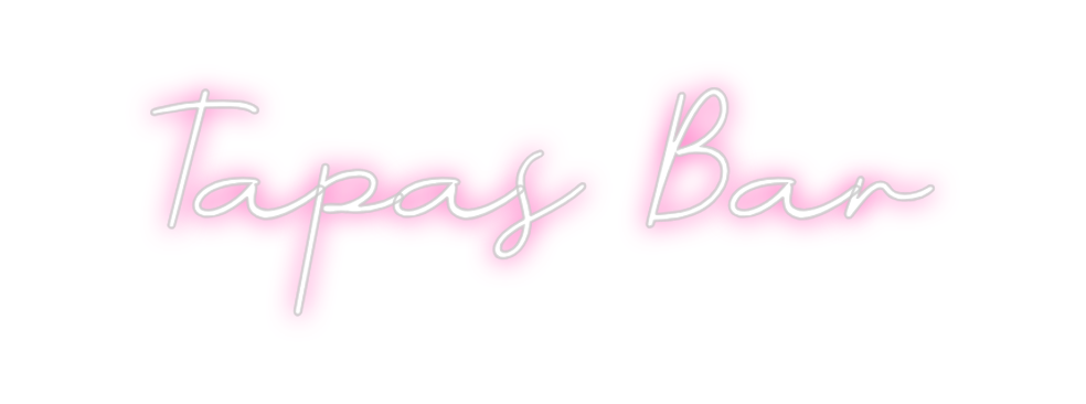 Neon personalizado: Tapas Bar