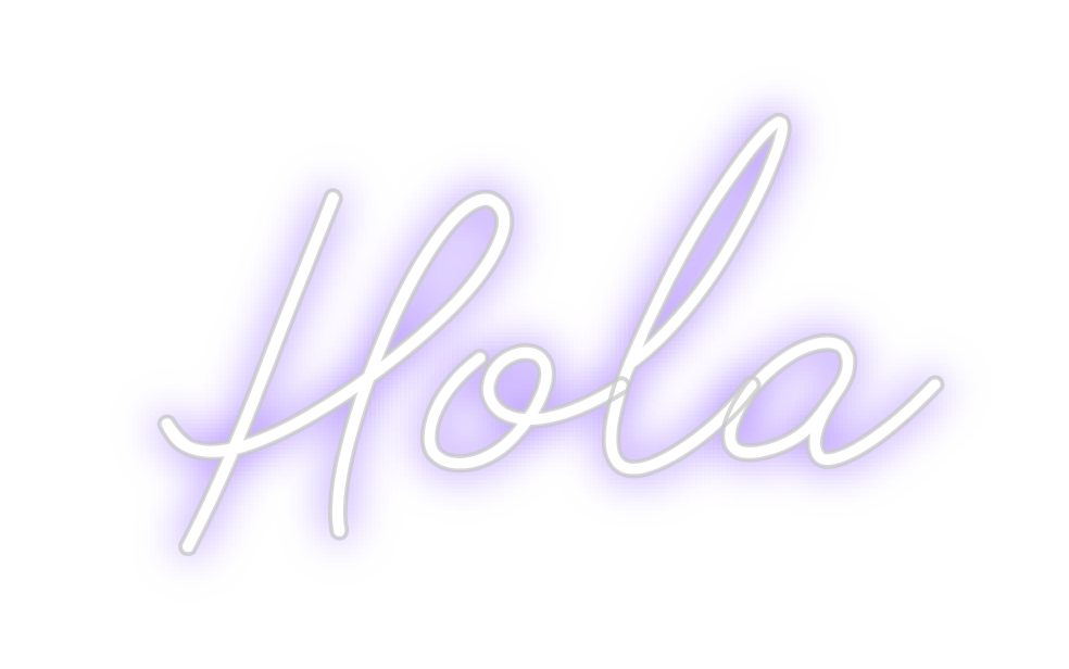 Neon personalizado: Hola