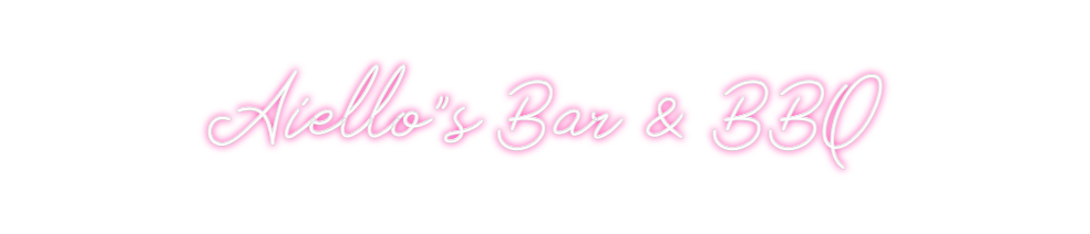 Neon personalizado: Aiello"s Bar ...
