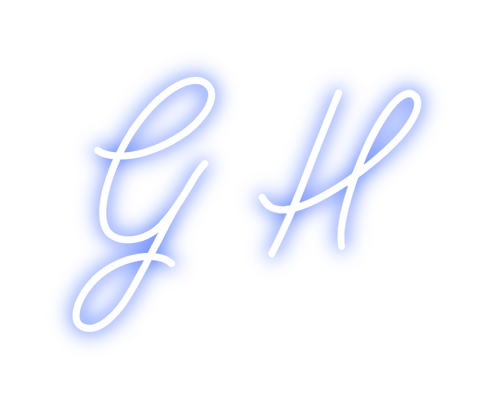 Neon personalizado: G H
