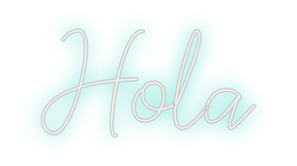 Neon personalizado: Hola