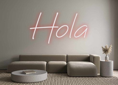 Neon personalizado: Hola