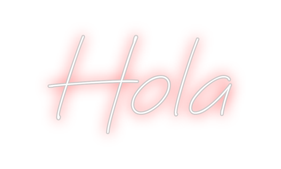 Neon personalizado: Hola