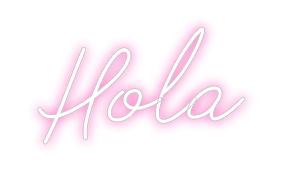 Neon personalizado: Hola