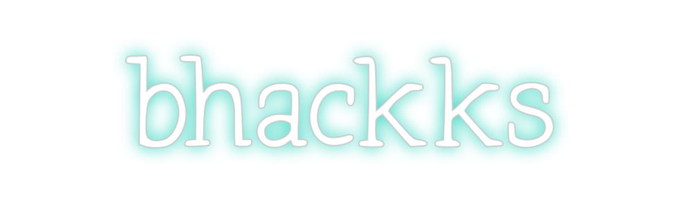 Neon personalizado: bhackks