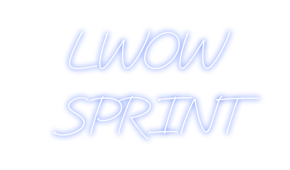 Neon personalizado: LWOW
SPRINT