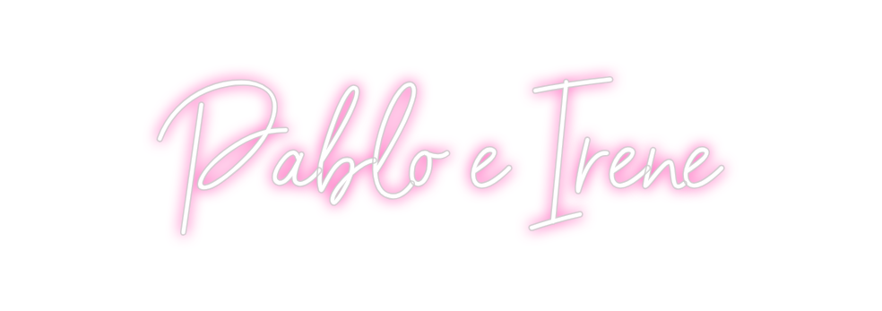 Neon personalizado: Pablo e Irene