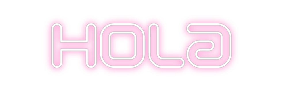 Neon personalizado: Hola