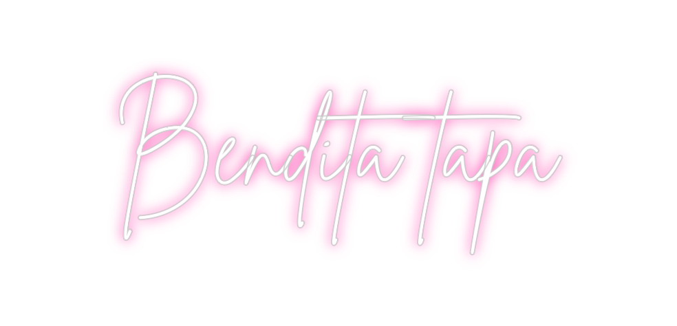 Neon personalizado: Bendita tapa
