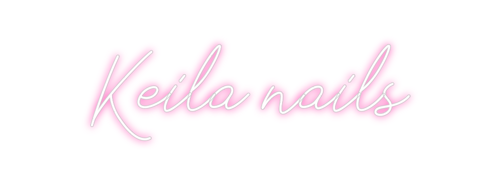 Neon personalizado: Keila nails
