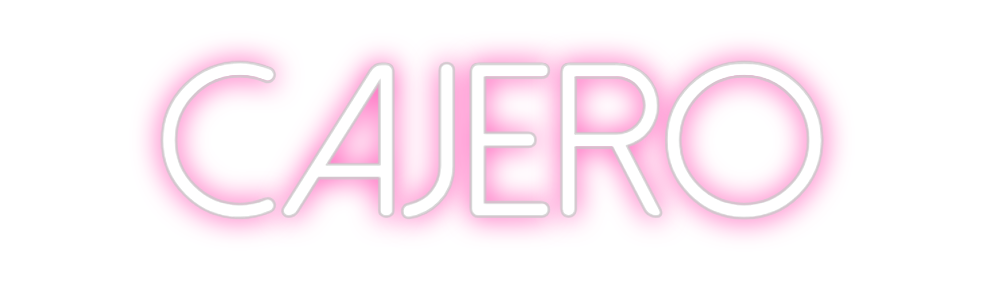 Neon personalizado: cajero
