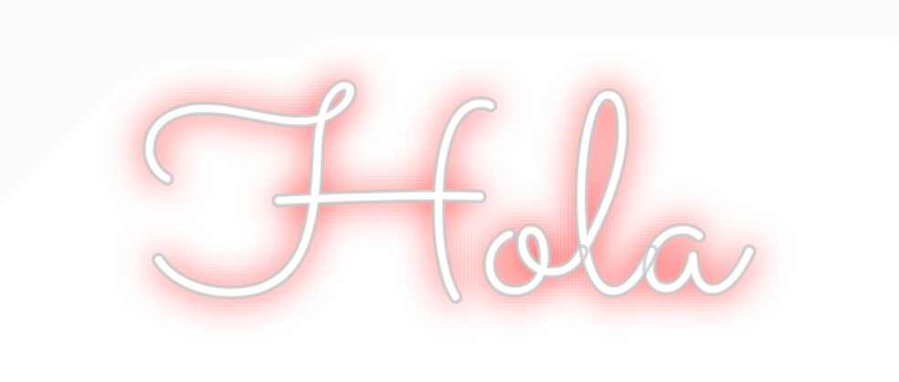 Neon personalizado: Hola
