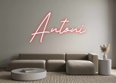 Neon personalizado: Antoni