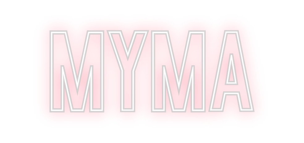 Neon personalizado: MYMA