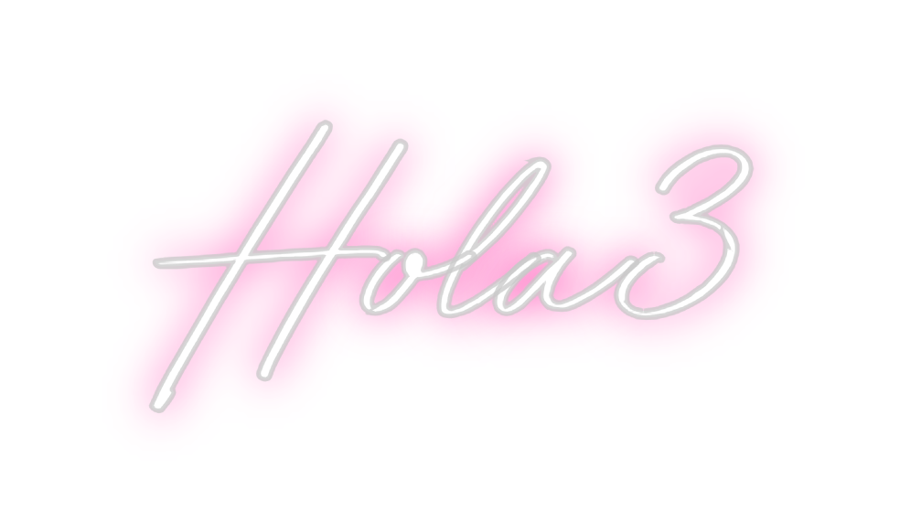 Neon personalizado: Hola3