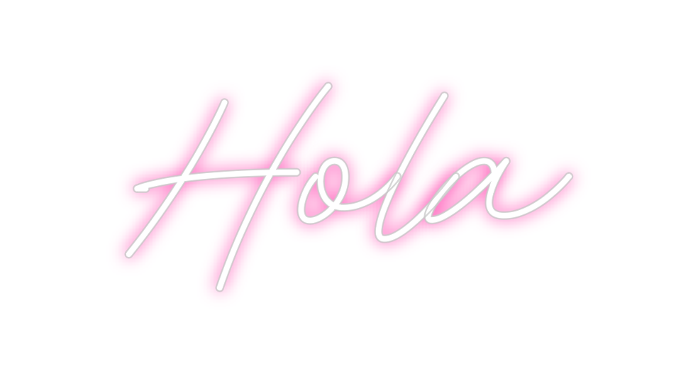 Neon personalizado: Hola