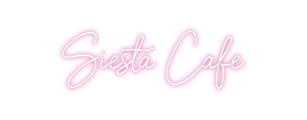 Neon personalizado: Siesta Cafe