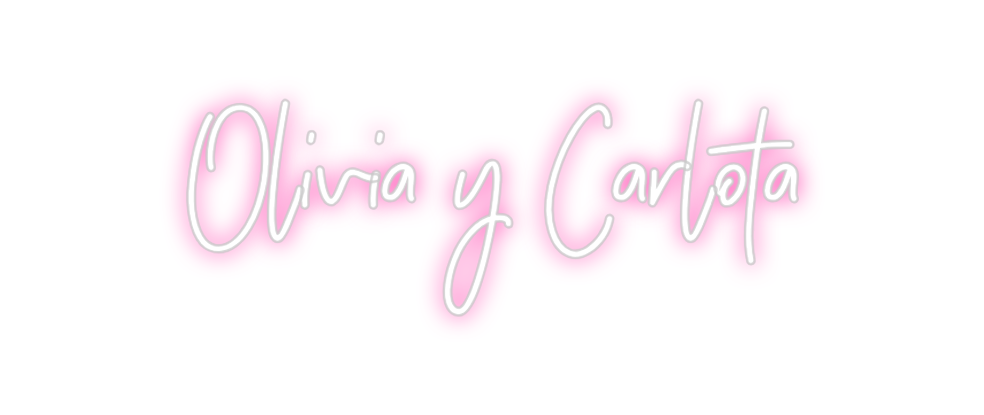 Neon personalizado: Olivia y Carl...