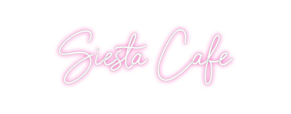 Neon personalizado: Siesta Cafe