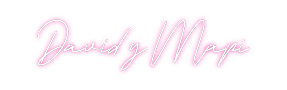 Neon personalizado: David y Mapi