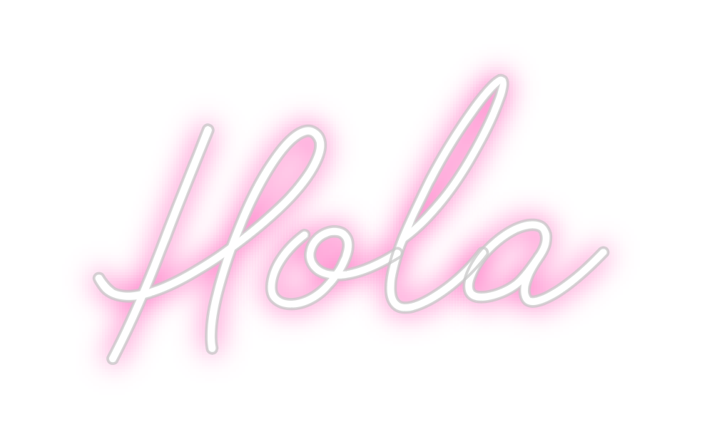 Neon personalizado: Hola
