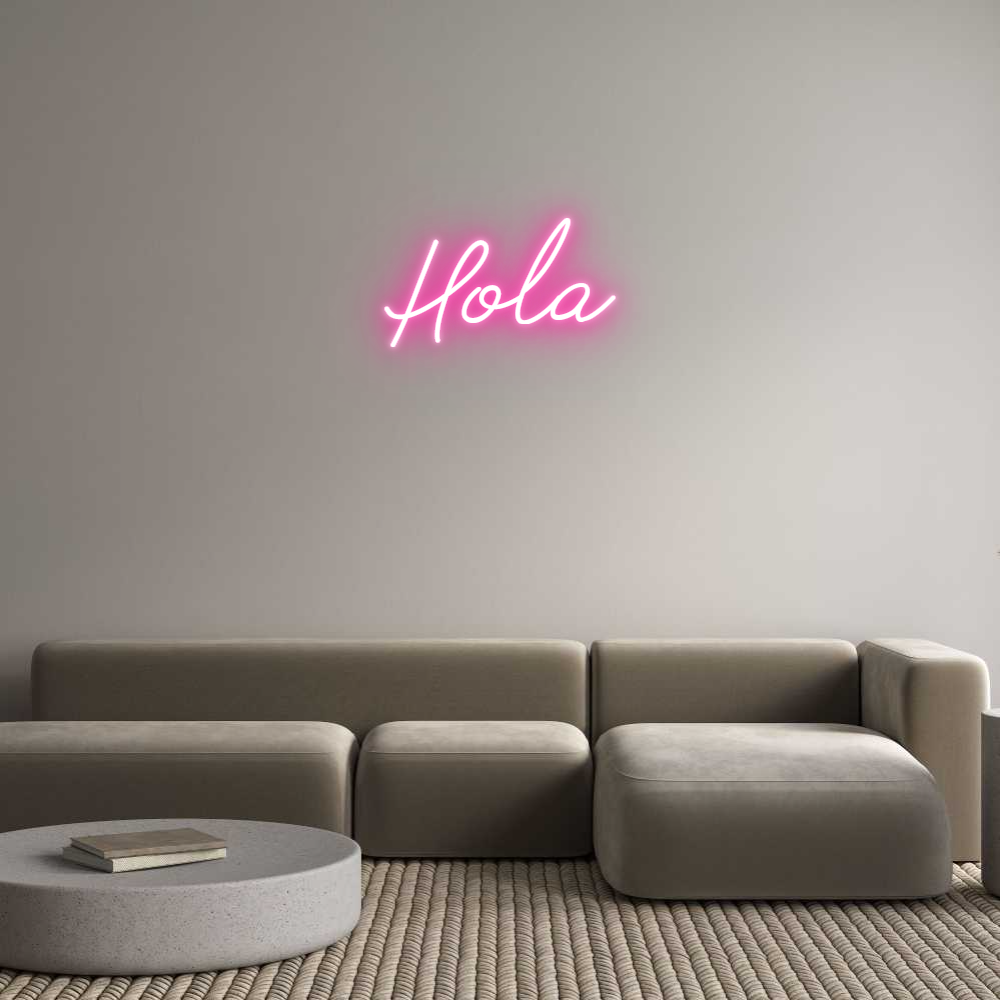 Neon personalizado: Hola