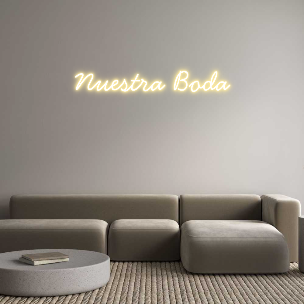 Neon personalizado: Nuestra Boda
