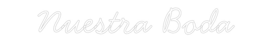 Neon personalizado: Nuestra Boda